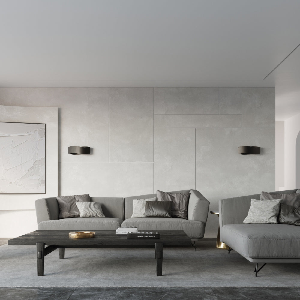 Wandlamp Tila Sollux Zwart LxBxH 47x18x13 Metaal Nnb