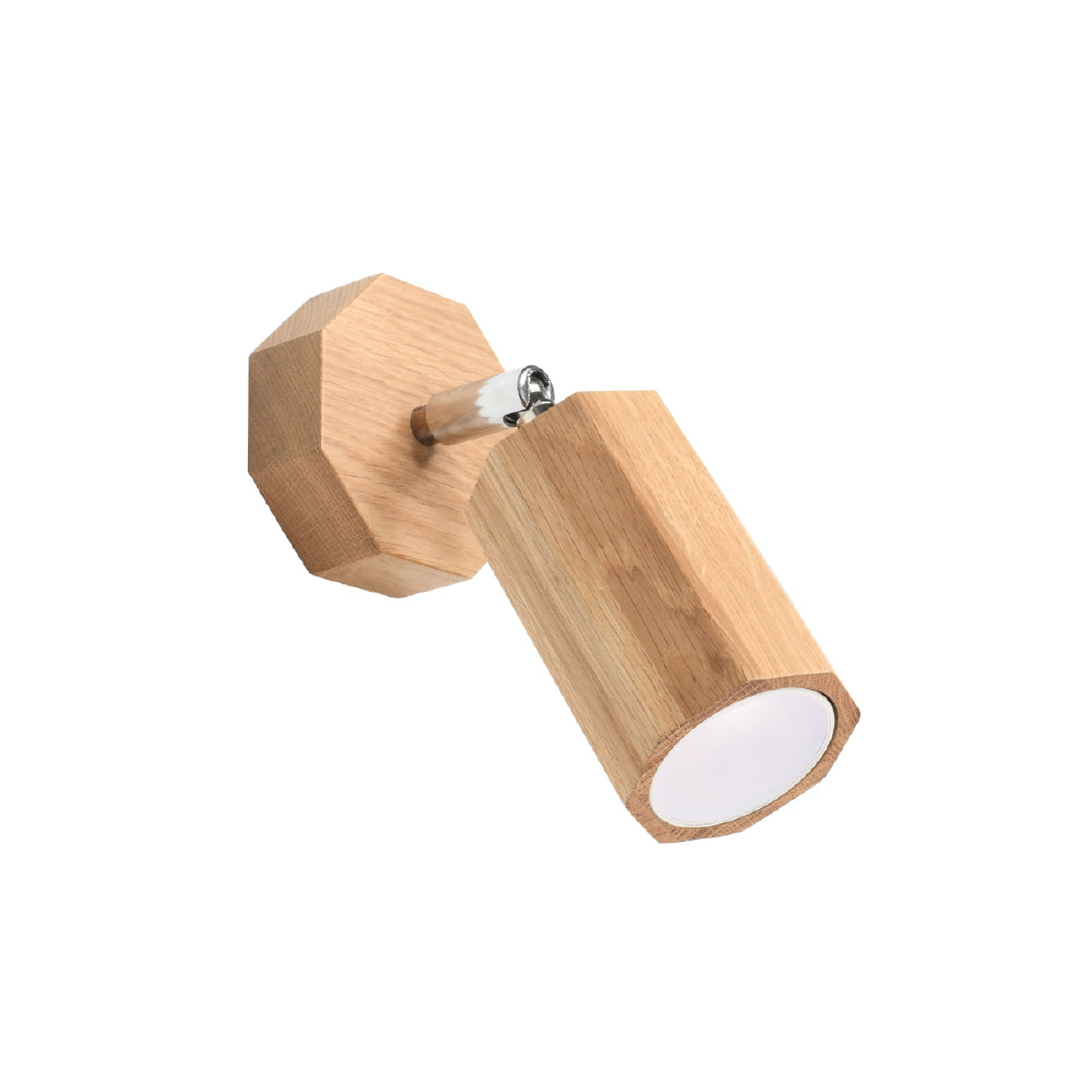 Wandlamp Zake Sollux Naturel LxBxH 17x17x17 Hout Nnb