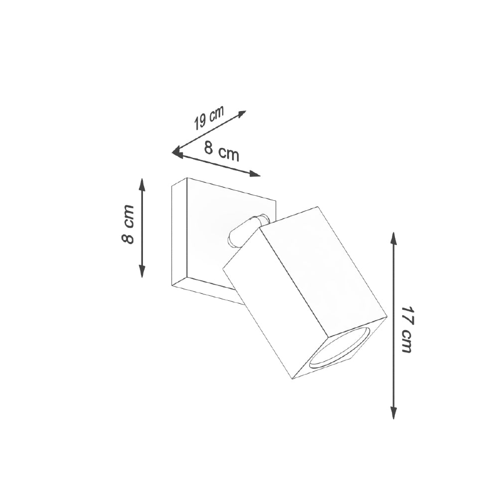 Wandlamp Keke Sollux Naturel LxBxH 17x17x17 Hout Nnb