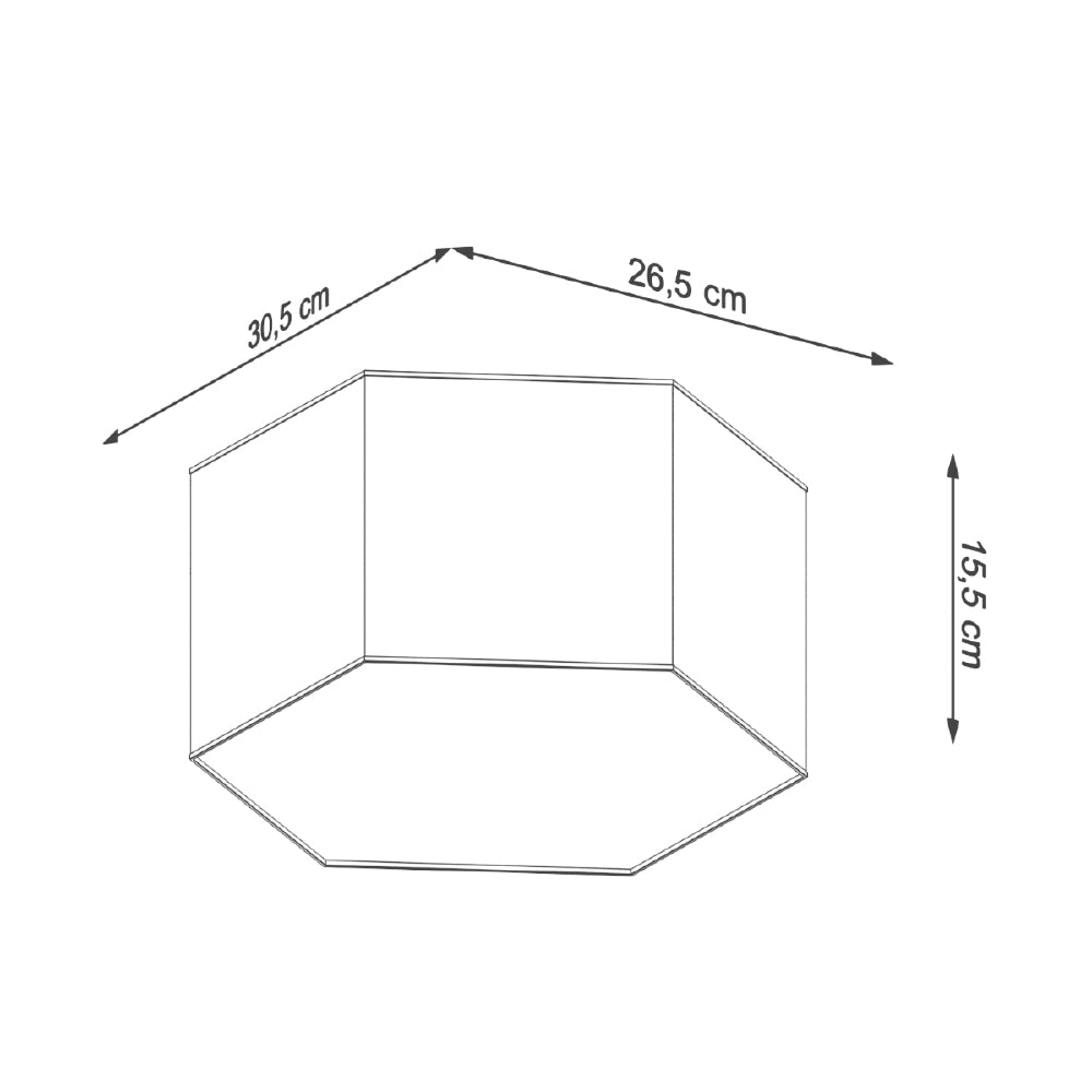 Plafondlamp Sunde Sollux Wit PVC Nnb