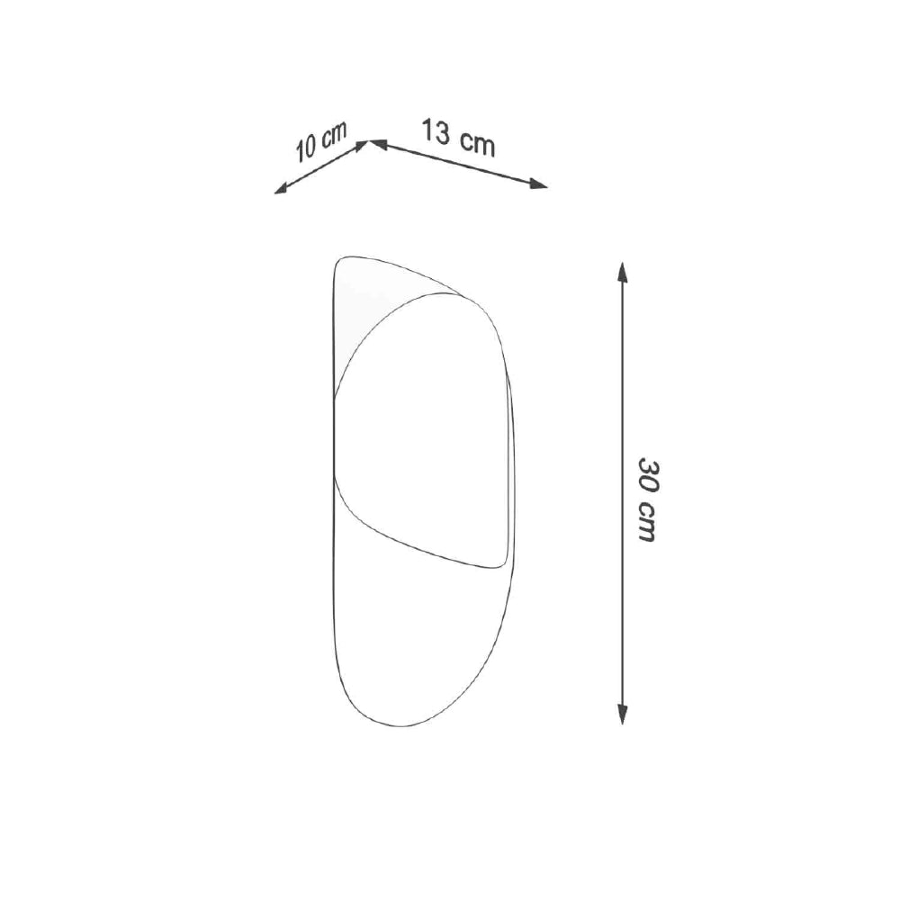 Wandlamp Tear Sollux Wit Metaal Nnb