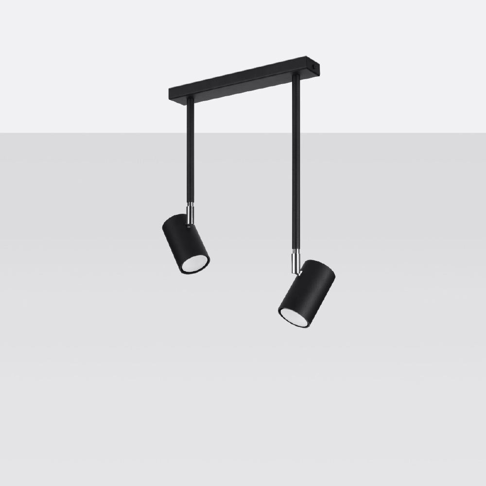 Plafondlamp Norano Sollux Zwart Metaal Nnb