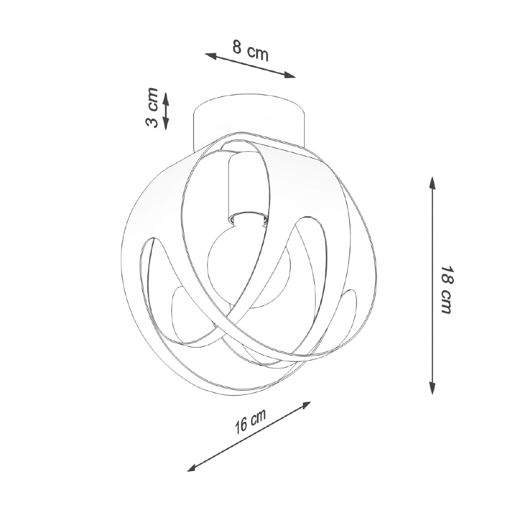 Plafondlamp Tulos Sollux Wit Metaal Nnb