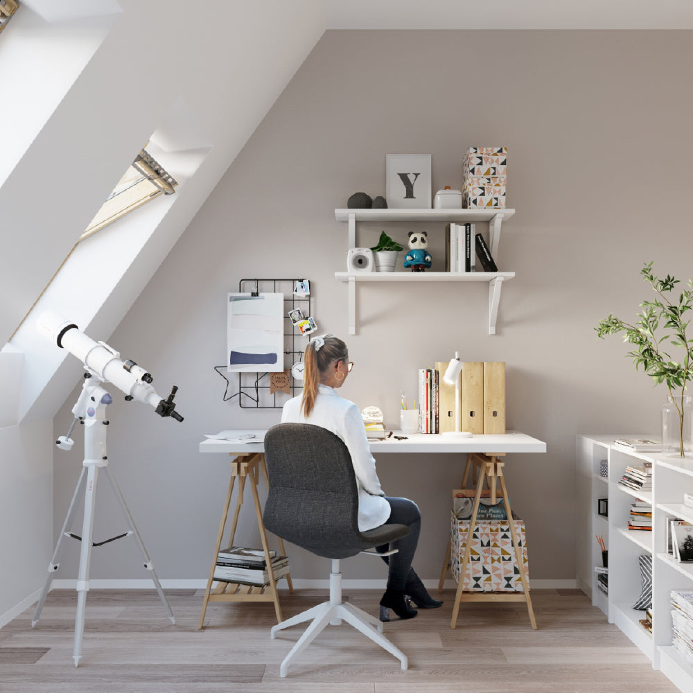 Tafellamp Ring Sollux Wit Metaal Nnb