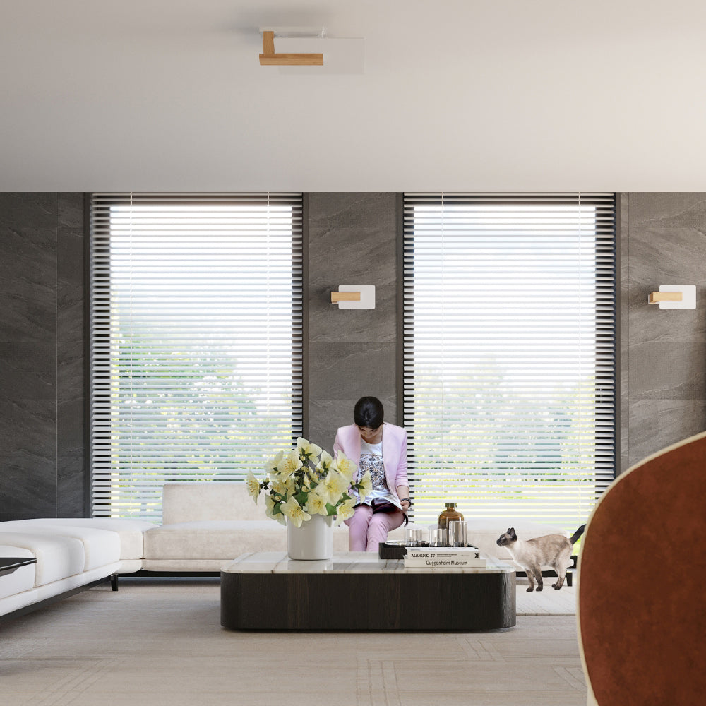 Wandlamp Lappo Sollux Naturel Hout, Glas Nnb