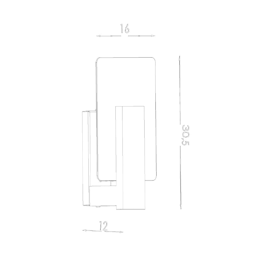 Wandlamp Lappo Sollux wenge Hout, Glas Nnb