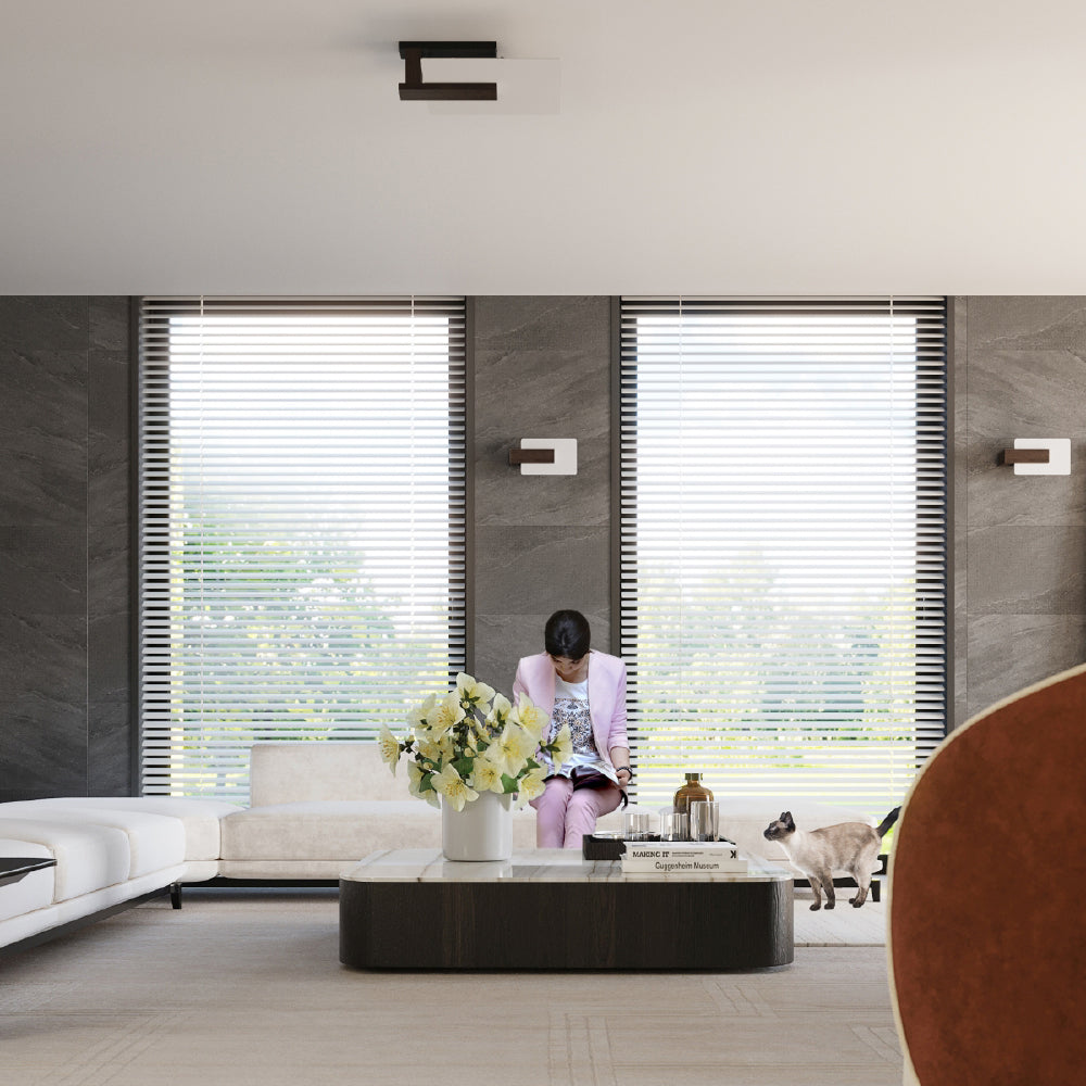 Wandlamp Lappo Sollux wenge Hout, Glas Nnb