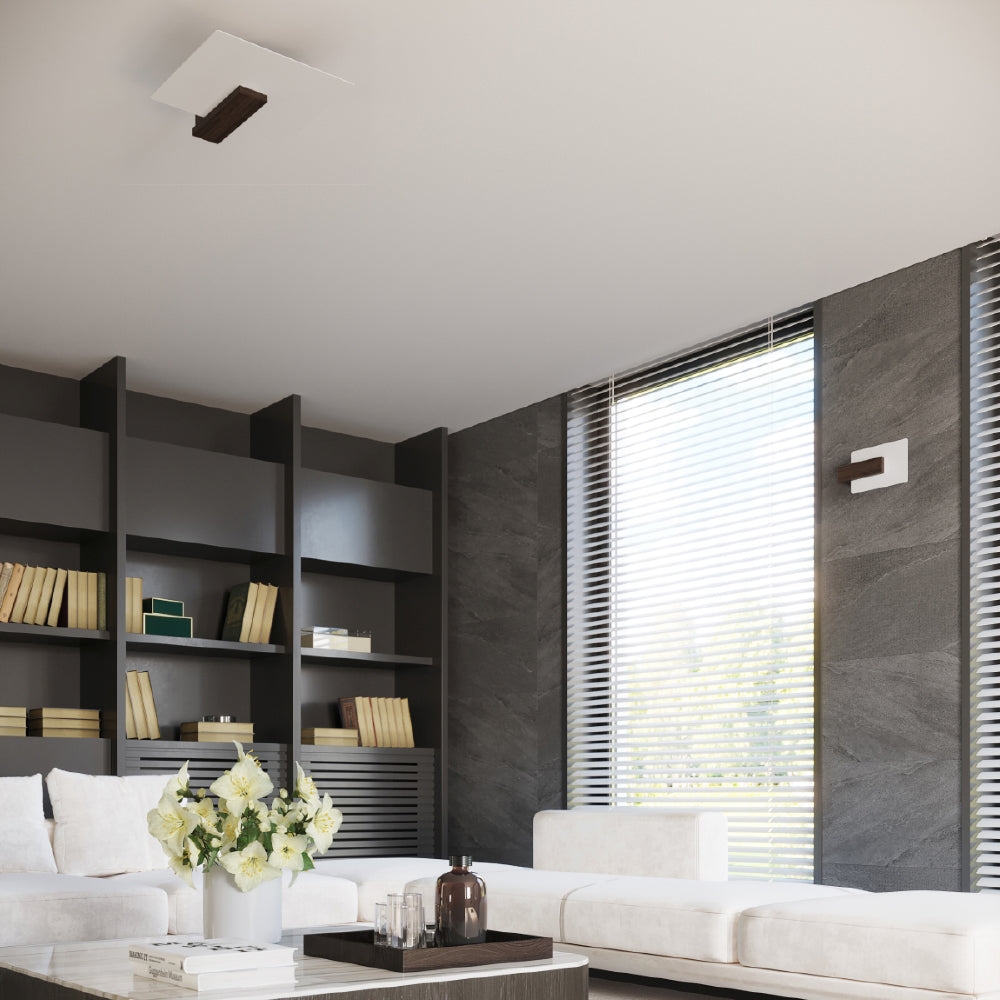 Wandlamp Lappo Sollux wenge Hout, Glas Nnb