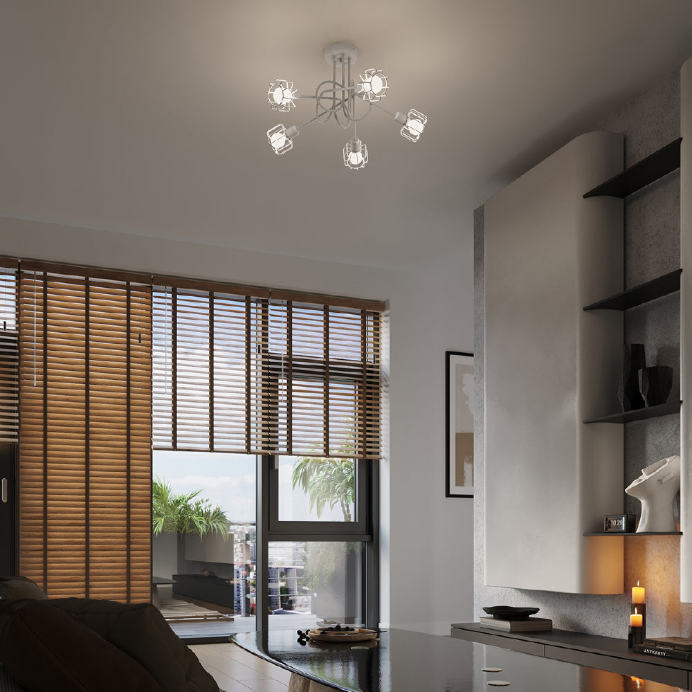 Plafondlamp Beluci Sollux Wit LxBxH 31x14x14 Metaal Nnb