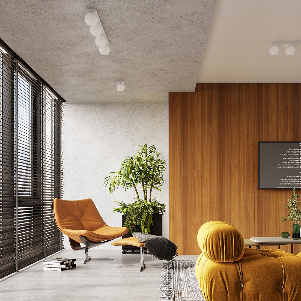 Plafondlamp Yoli Sollux Wit LxBxH 32x20x14 Metaal,Glas Nnb