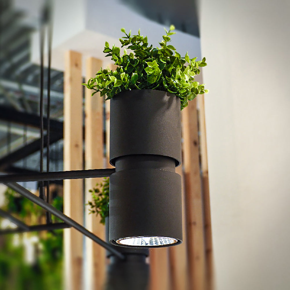 Wandlamp Kukkia Thoro Zwart LxBxH 27x22x14 Metaal, Aluminium Nnb