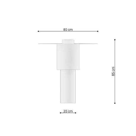 Plafondlamp Tvaror Thoro Wit LxBxH 120x120x60 Metaal Nnb