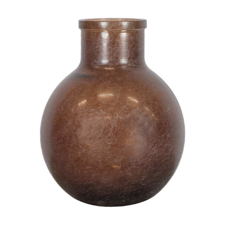 Pot en vaas Wakanui Dijk Natural Collections Bruin Gerecycled glas Nnb