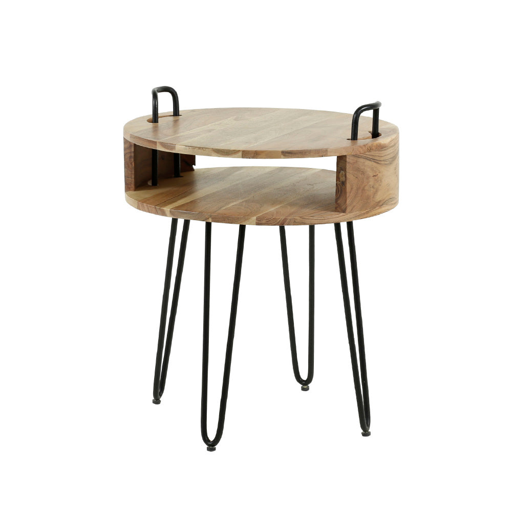 Nachtkastje Sonny chiQago Massief acacia naturel LxBxH 50x50x20 Acaciahout Nnb