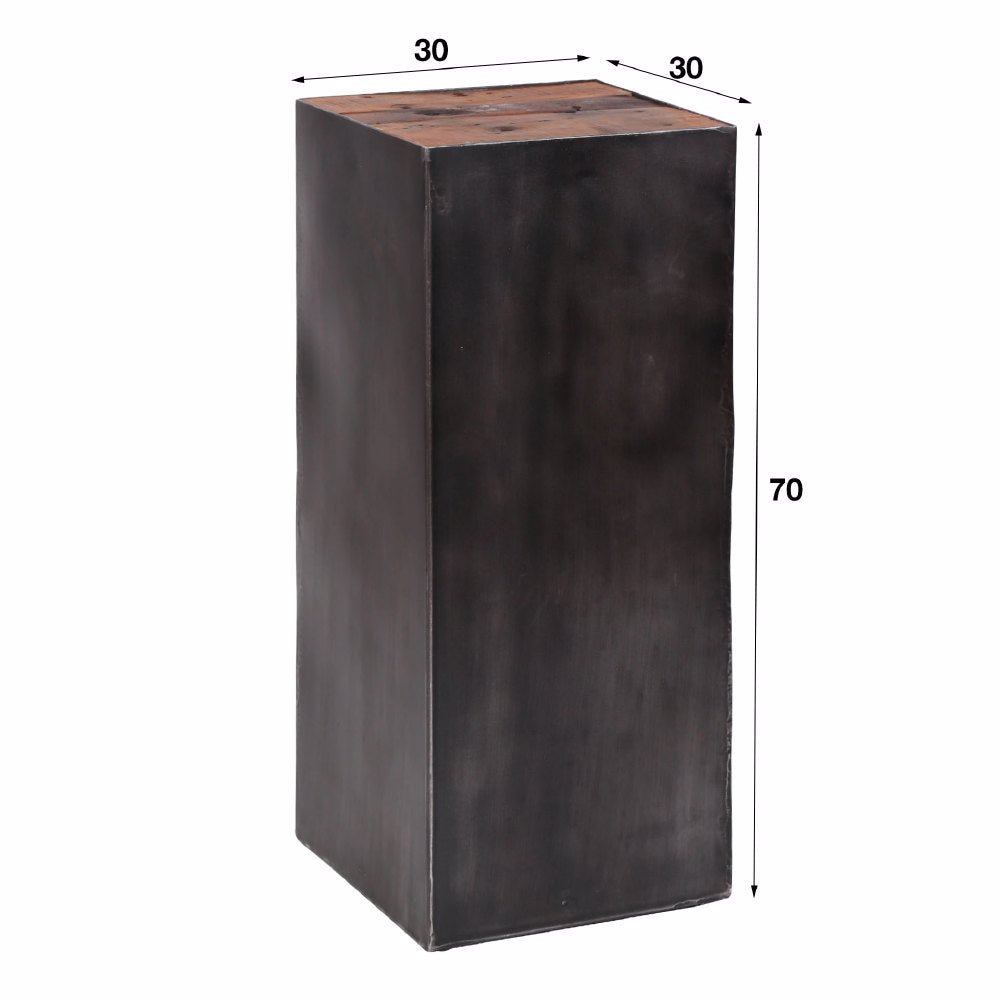 Bloemenzuil Jacob chiQago Robuust hardhout LxBxH 74x33x33 Hardhout Nnb