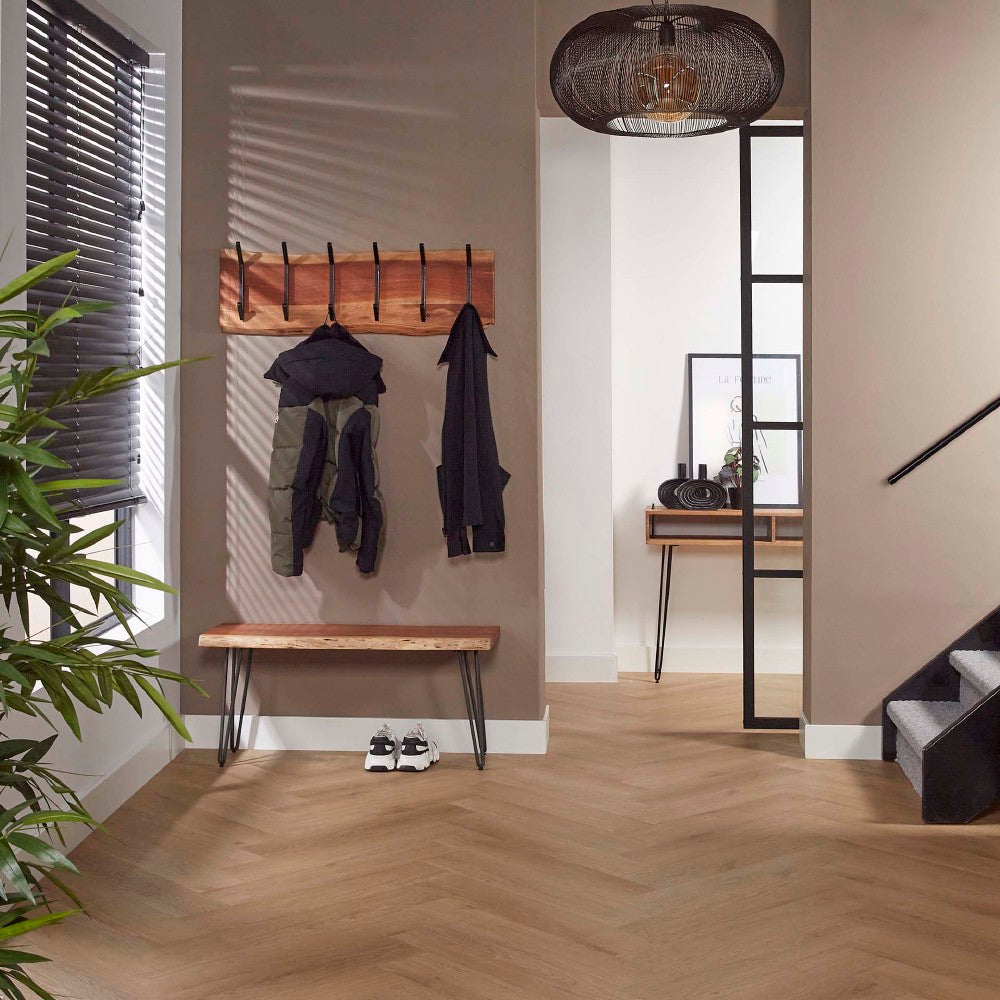 Kapstok Elio chiQago Massief acacia naturel LxBxH 105x38x15 Acaciahout Nnb