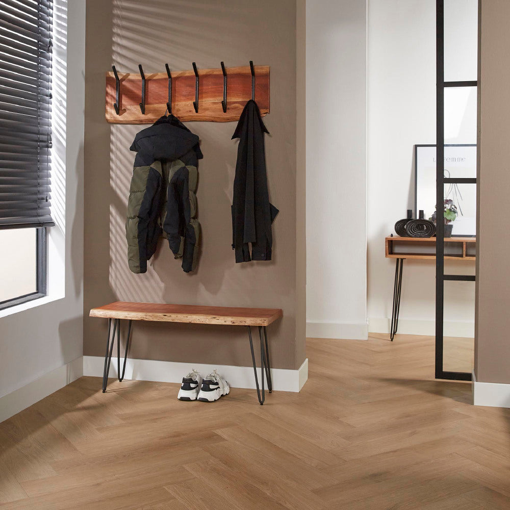 Kapstok Elio chiQago Massief acacia naturel LxBxH 105x38x15 Acaciahout Nnb