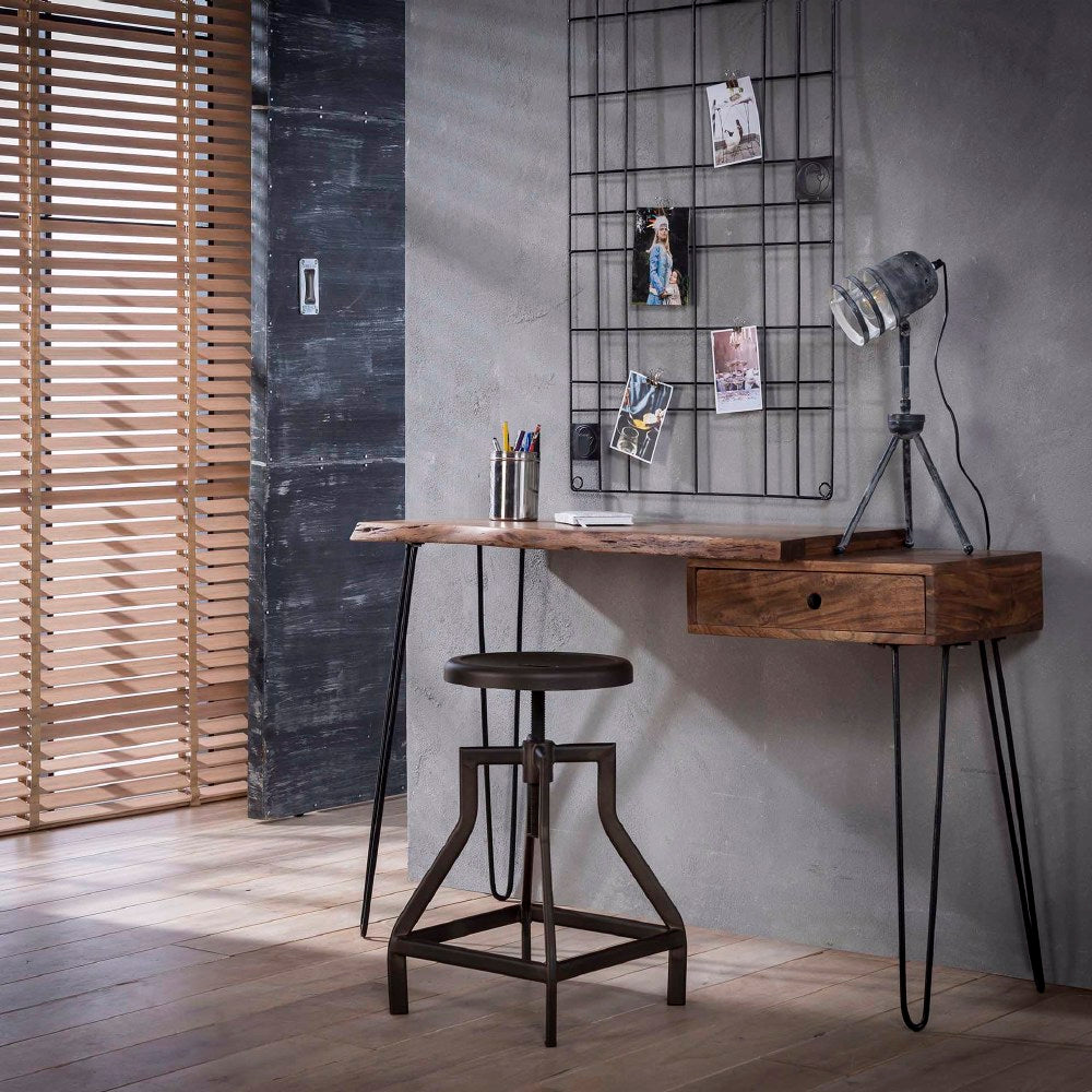 Kaptafel Elio chiQago Massief acacia naturel LxBxH 123x40x20 Acaciahout Nnb