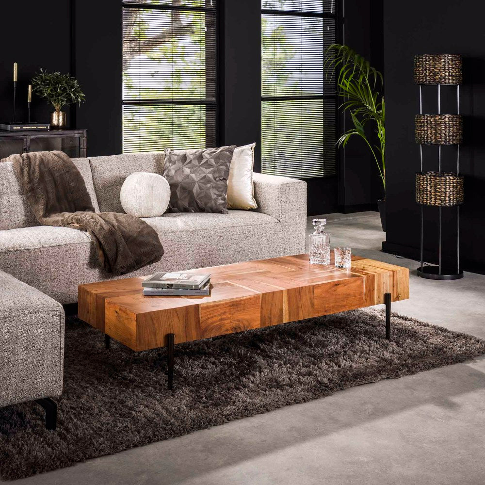 Salontafel Gunner chiQago Massief acacia naturel Acaciahout Nnb