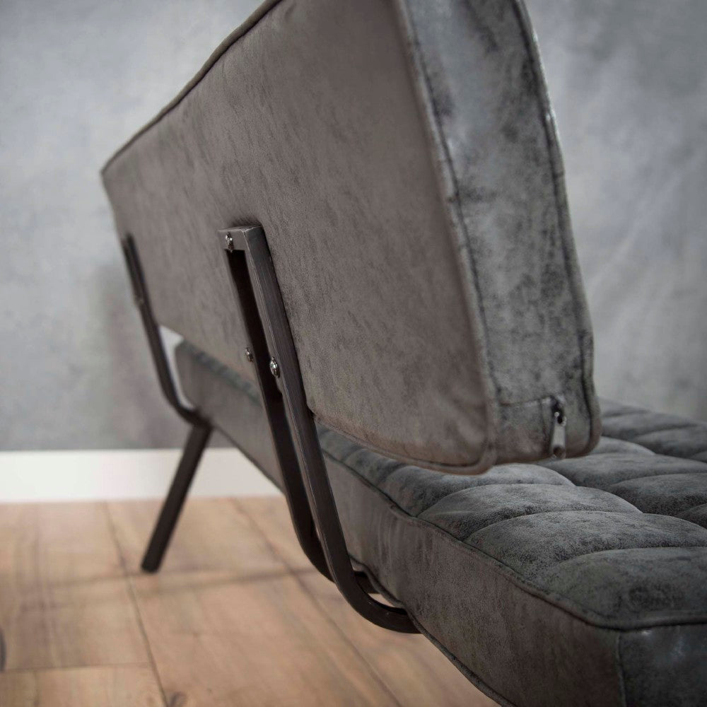 Eetkamerbank Paxton chiQago Wax PU zwart LxBxH 186x44x22 Wax PU zwart Nnb