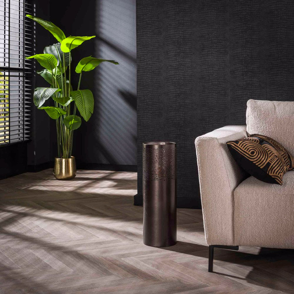 Vloerlamp Terrell chiQago Zwart nikkel LxBxH 68x25x25 Zwart nikkel Nnb