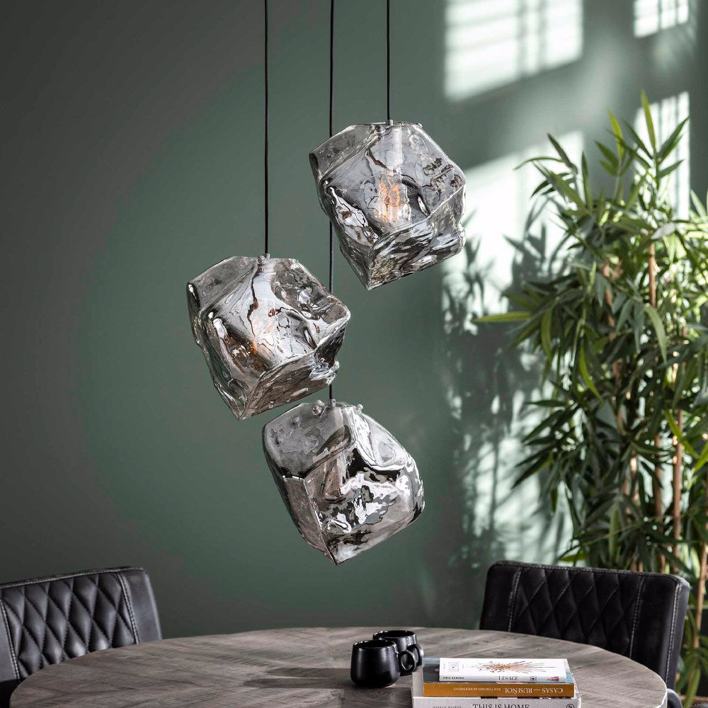 Hanglamp Holden chiQago Chromed glas LxBxH 91x41x37 Chromed glas Nnb
