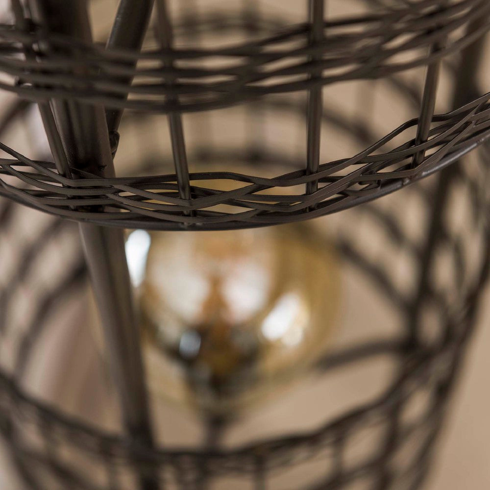 Vloerlamp Thurston chiQago Zwart nikkel LxBxH 172x35x35 Zwart nikkel Nnb