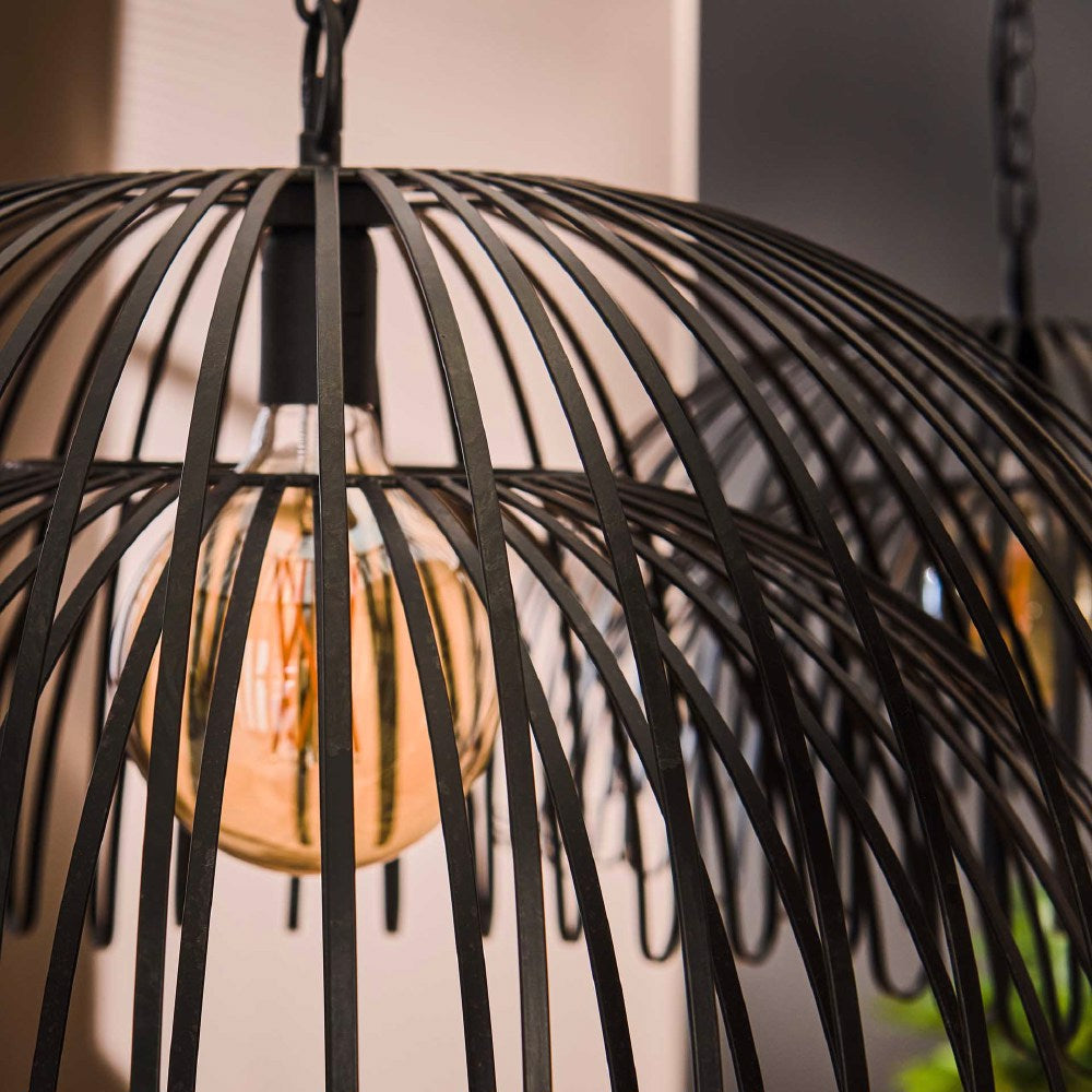 Hanglamp Briggs chiQago Charcoal LxBxH 73x73x56 Charcoal Nnb