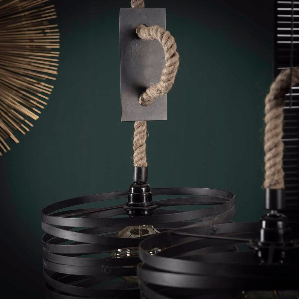 Hanglamp Hurley chiQago Slate grey LxBxH 104x39x28 Slate grey Nnb