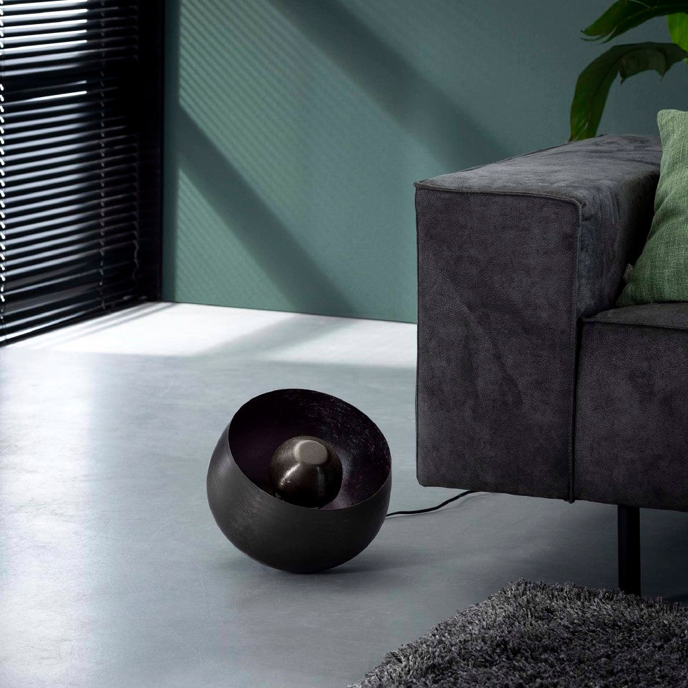 Tafellamp Kalvin chiQago Zwart nikkel LxBxH 31x29x29 Zwart nikkel Nnb