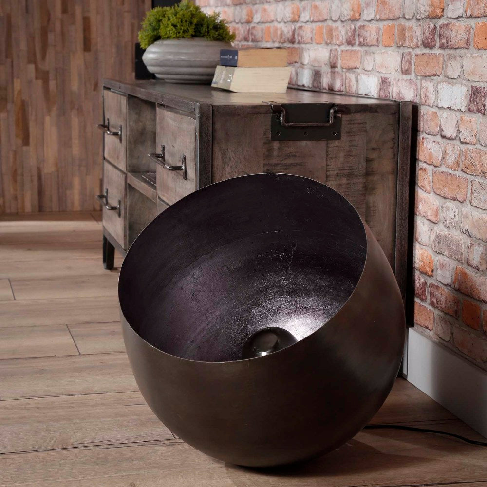 Tafellamp Kalvin chiQago Zwart nikkel LxBxH 52x51x51 Zwart nikkel Nnb