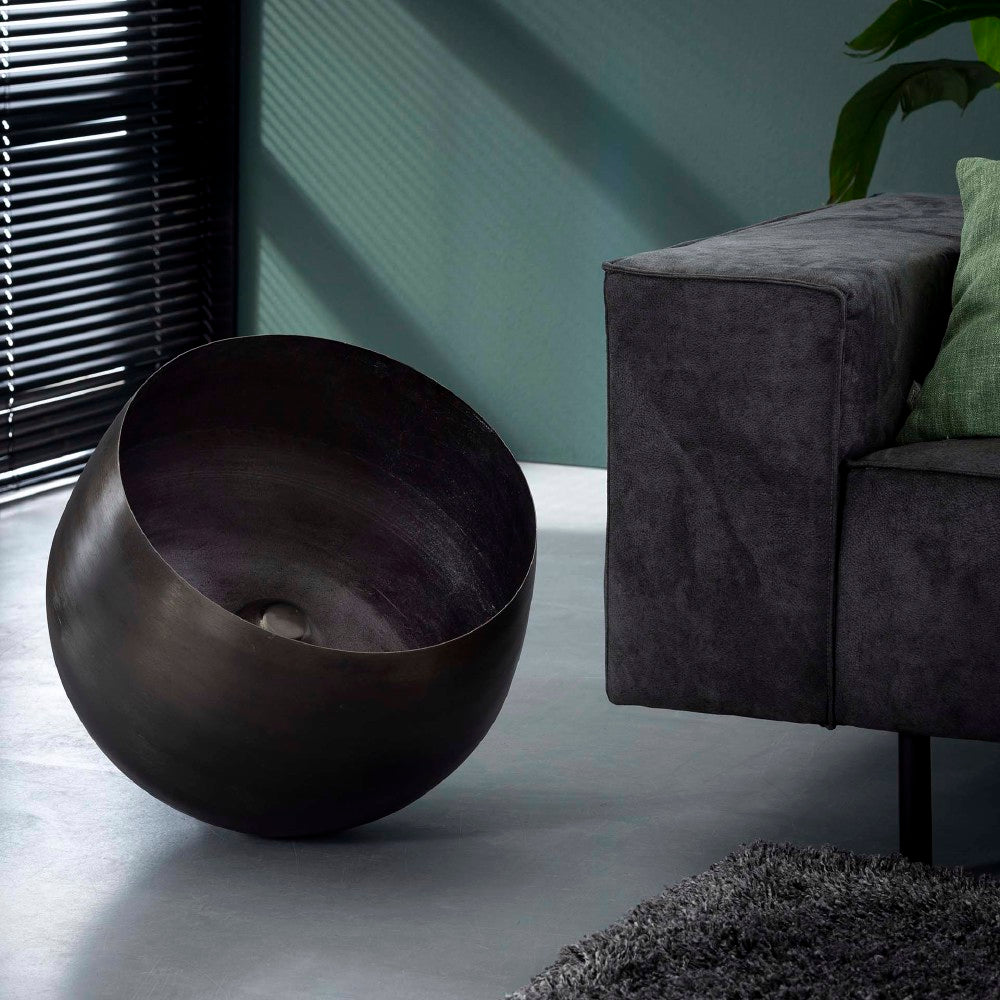 Tafellamp Kalvin chiQago Zwart nikkel LxBxH 52x51x51 Zwart nikkel Nnb