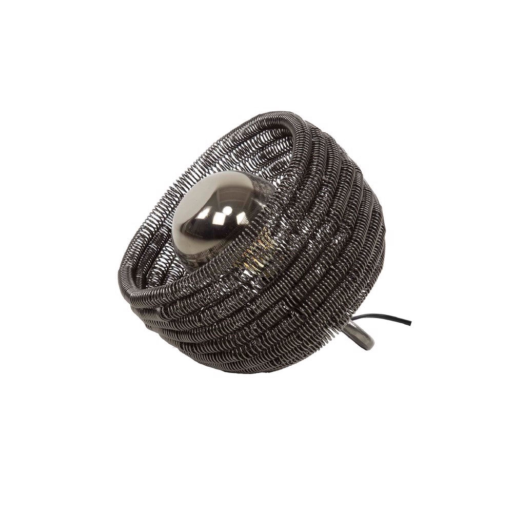 Tafellamp Hugo chiQago Zwart nikkel LxBxH 30x27x27 Zwart nikkel Nnb