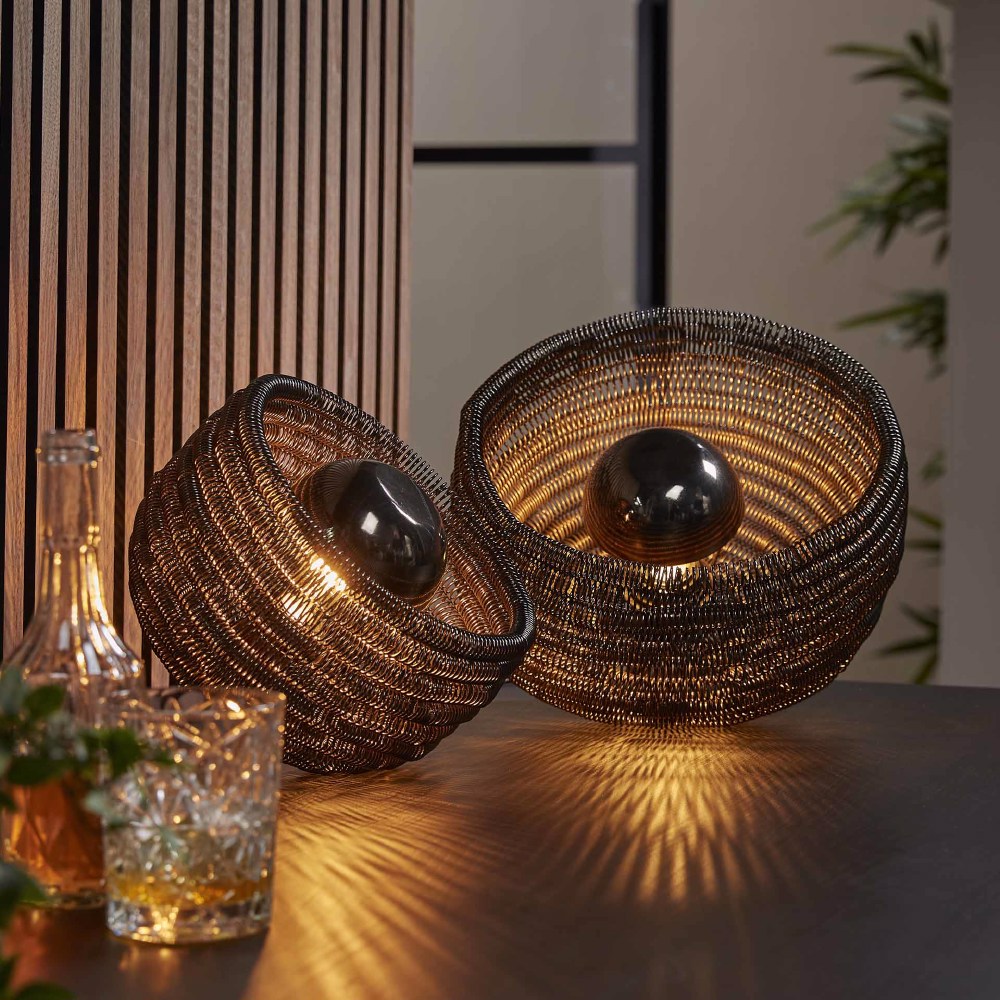 Tafellamp Hugo chiQago Zwart nikkel Zwart nikkel Nnb