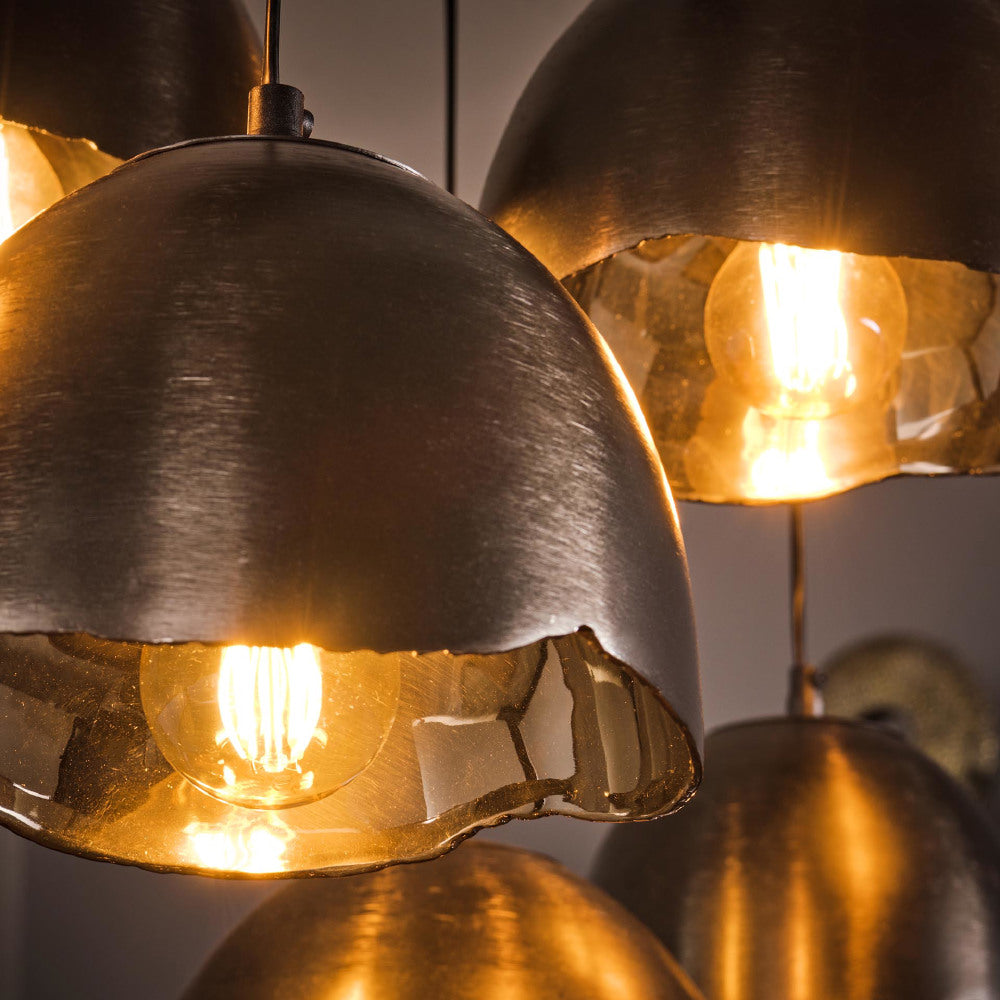 Hanglamp Idaho chiQago Zwart nikkel LxBxH 97x50x33 Zwart nikkel Nnb