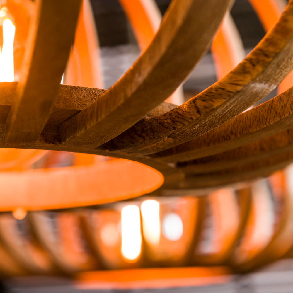 Hanglamp Joss chiQago Massief mango naturel Mangohout Nnb