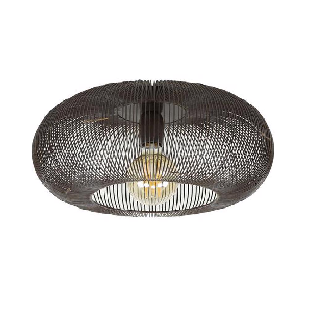 Plafondlamp Hurley chiQago Zwart nikkel LxBxH 48x48x25 Zwart nikkel Nnb