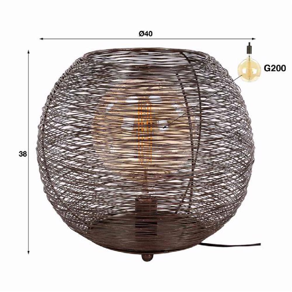 Tafellamp Thatcher chiQago Zwart nikkel Zwart nikkel Nnb