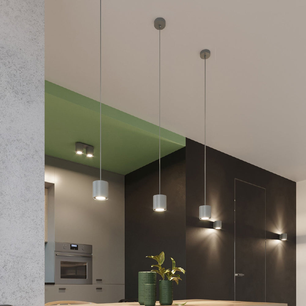 Hanglamp Orbis Sollux Grijs LxBxH 13x13x13 Aluminium Nnb