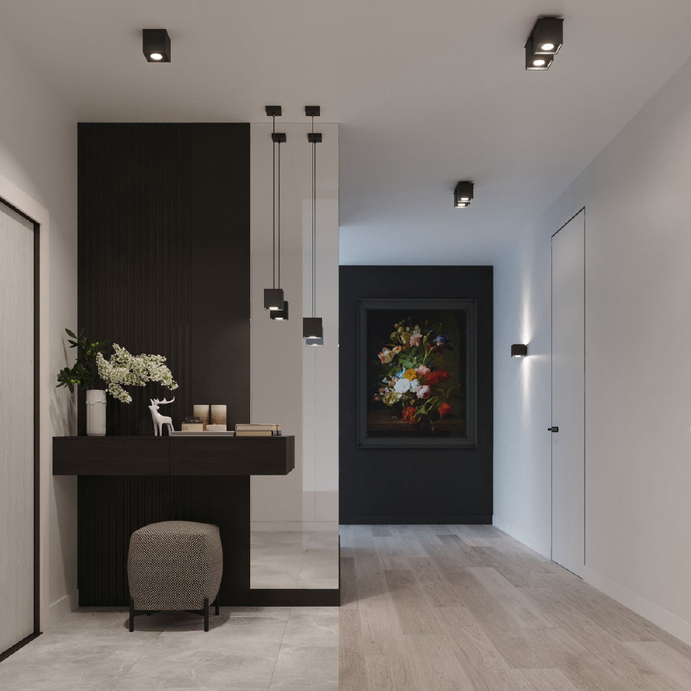Hanglamp Quad Sollux Zwart LxBxH 13x13x13 Aluminium Nnb
