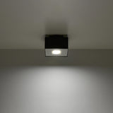 Plafondlamp Mono Sollux Zwart, Wit LxBxH 16x16x12 Metaal Nnb