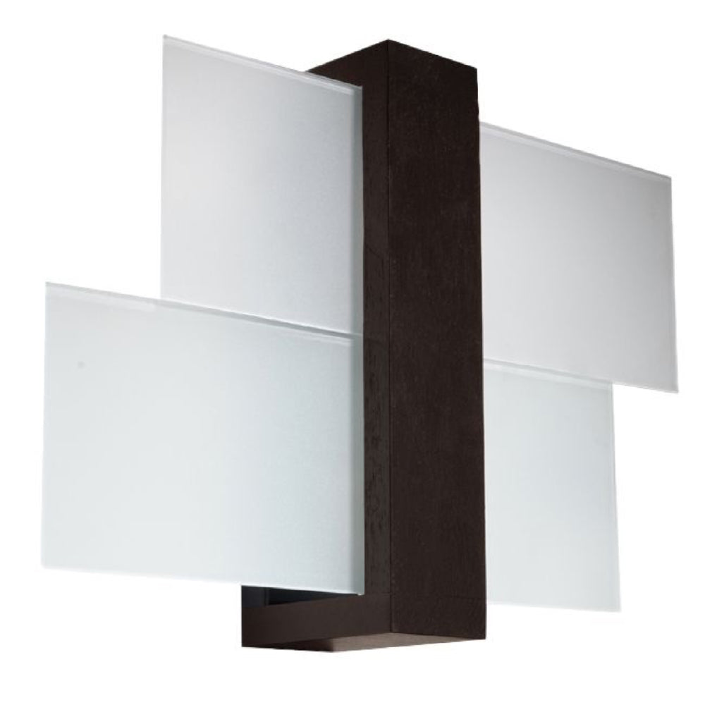 Wandlamp Feniks Sollux wenge LxBxH 50x20x20 Hout, Glas Nnb
