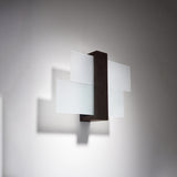 Wandlamp Feniks Sollux wenge LxBxH 50x20x20 Hout, Glas Nnb