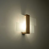 Wandlamp Feniks Sollux Naturel LxBxH 50x20x20 Hout, Glas Nnb