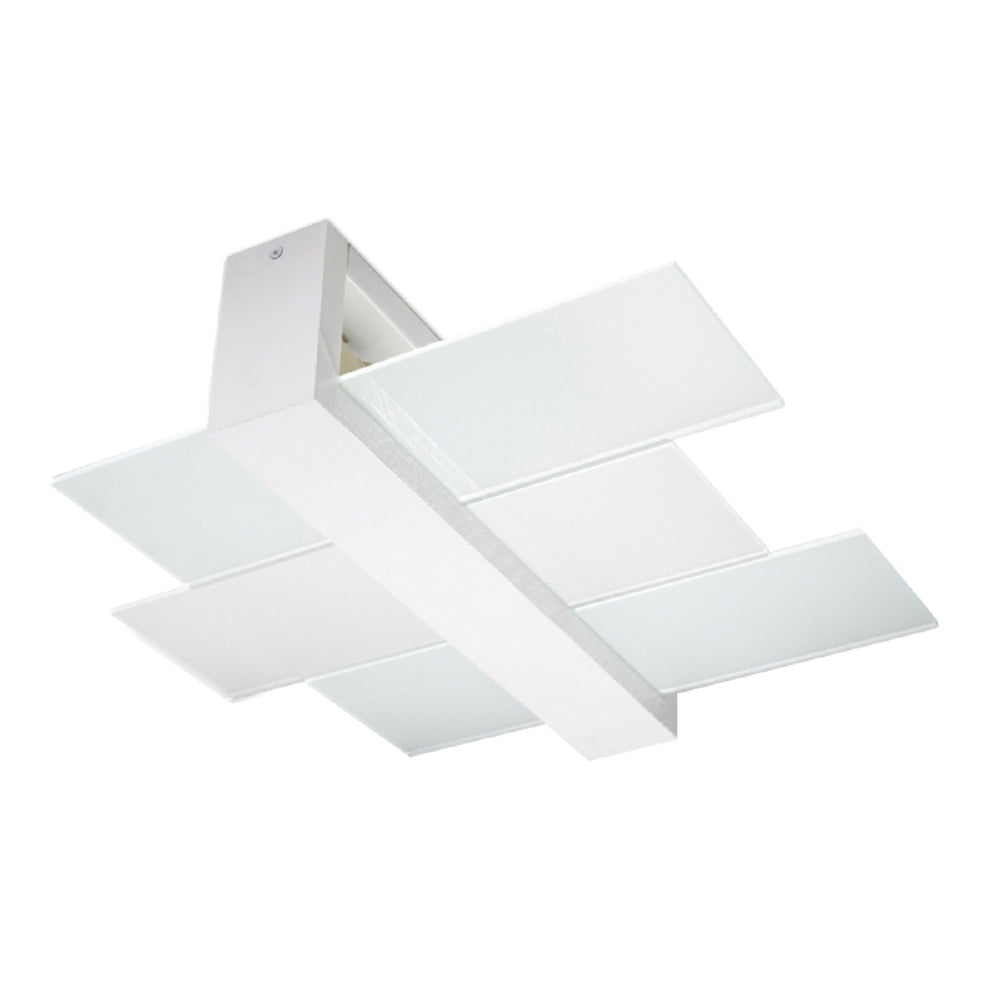 Plafondlamp Feniks Sollux Wit LxBxH 50x20x20 Hout, Glas Nnb