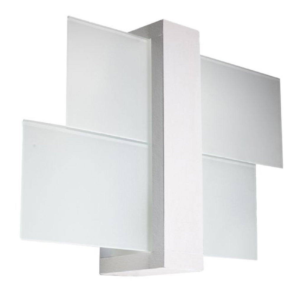 Wandlamp Feniks Sollux Wit LxBxH 50x20x20 Hout, Glas Nnb