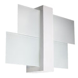 Wandlamp Feniks Sollux Wit LxBxH 50x20x20 Hout, Glas Nnb