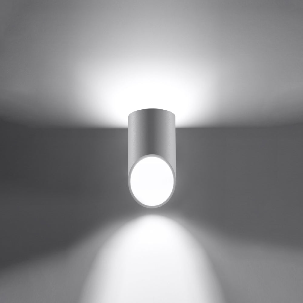 Wandlamp Penne Sollux Wit LxBxH 14x14x31 Aluminium Nnb