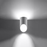 Wandlamp Penne Sollux Wit LxBxH 14x14x31 Aluminium Nnb