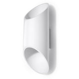 Wandlamp Penne Sollux Wit LxBxH 14x14x31 Aluminium Nnb